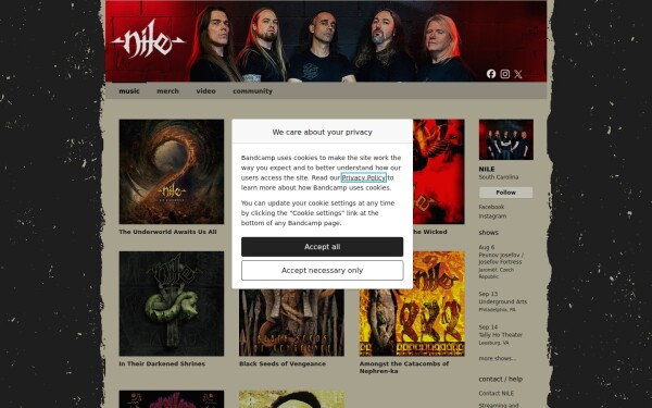 nile.bandcamp.com