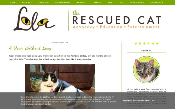 www.lolatherescuedcat.com
