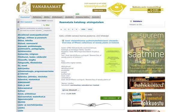 www.vanaraamat.ee