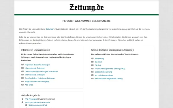 www.zeitung.de