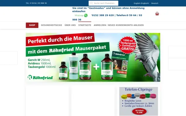www.brieftaubenshop.de