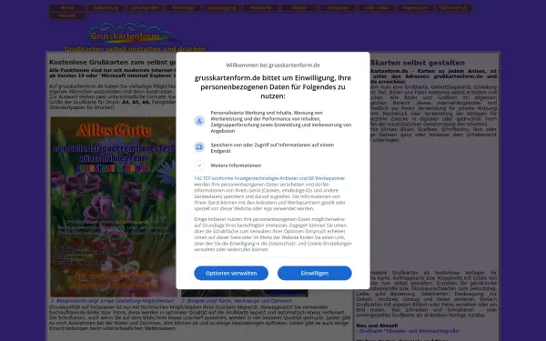 www.grusskartenform.de