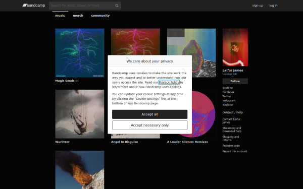 leifurjames.bandcamp.com