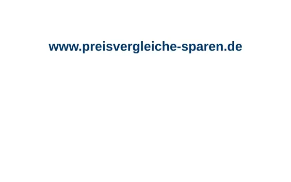 www.preisvergleiche-sparen.de