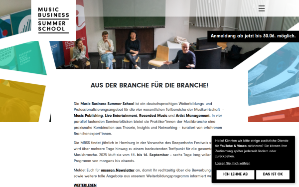 www.musicbusinesssummerschool.com