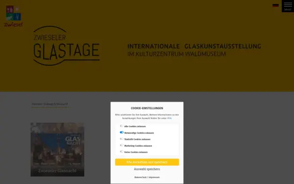 glastage.zwiesel.de