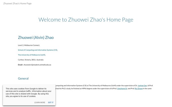 www.zhuoweizhao.me