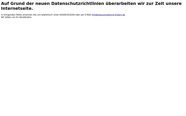 hausverwaltung-kisters.de