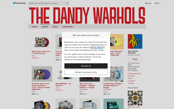 music.dandywarhols.com