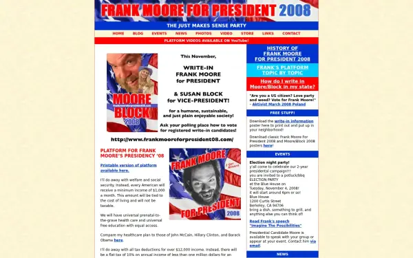 frankmooreforpresident08.com