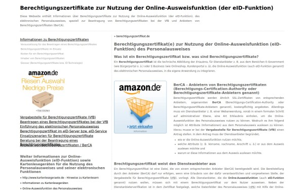 www.berechtigungszertifikat.de