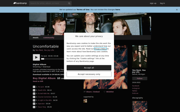 yourestyoujoylife.bandcamp.com