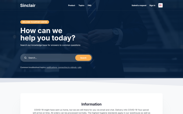 sinclairtheme.zendesk.com