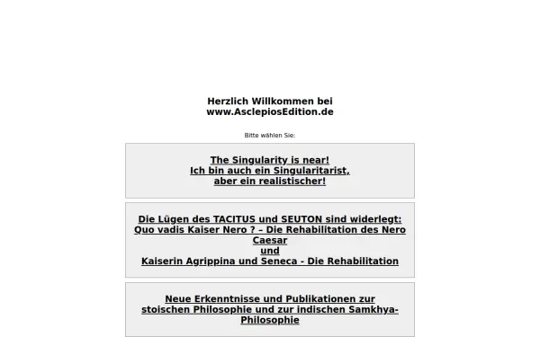 asclepiosedition.de