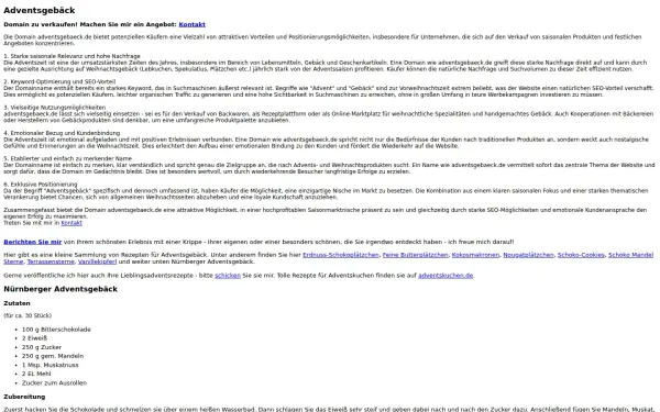 www.adventsgebaeck.de