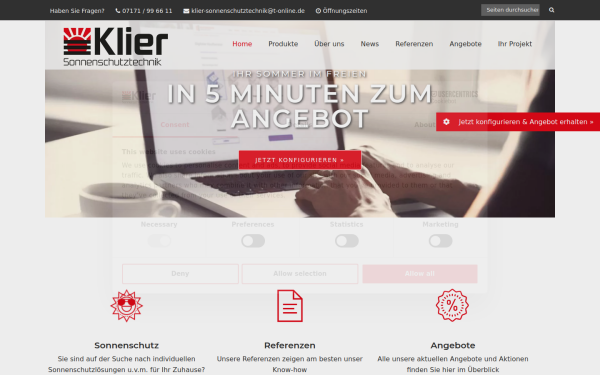 www.klier-sonnenschutztechnik.de
