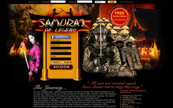 samuraioflegend.com
