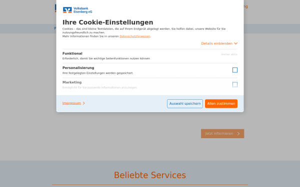 www.volksbankeisenberg.de