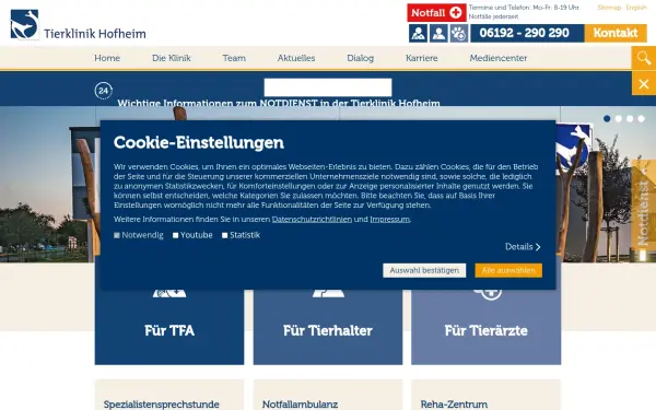www.tierklinik-hofheim.de