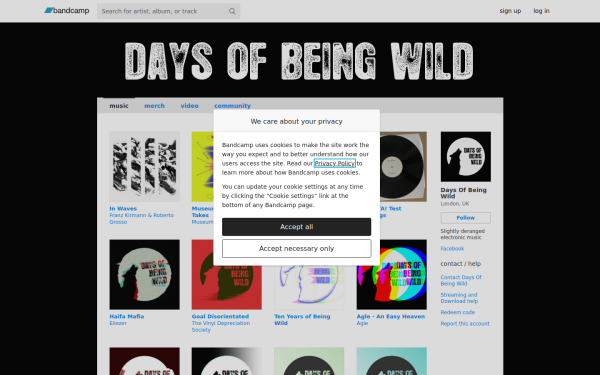 daysofbeingwildcorp.bandcamp.com