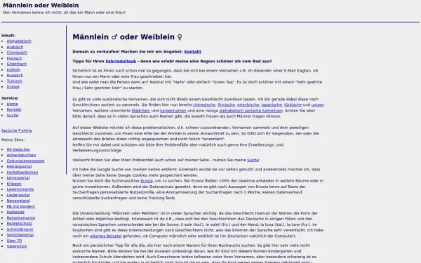 www.maennlein-oder-weiblein.de