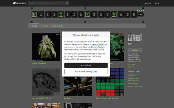 dorn.bandcamp.com
