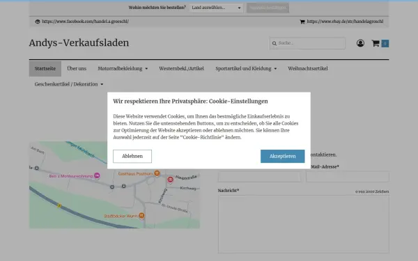 www.andys-verkaufsladen.de