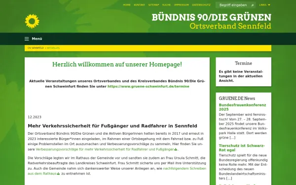 www.gruene-sennfeld.de