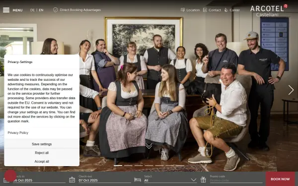 castellani.arcotel.com