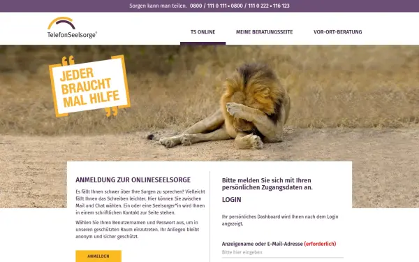 online.telefonseelsorge.de
