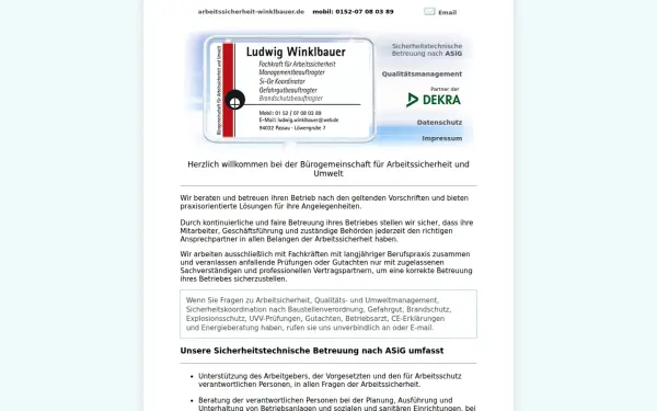 arbeitssicherheit-winklbauer.de