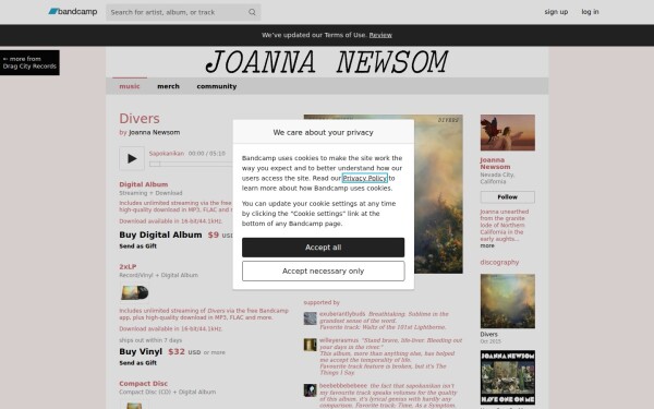 joannanewsom.bandcamp.com