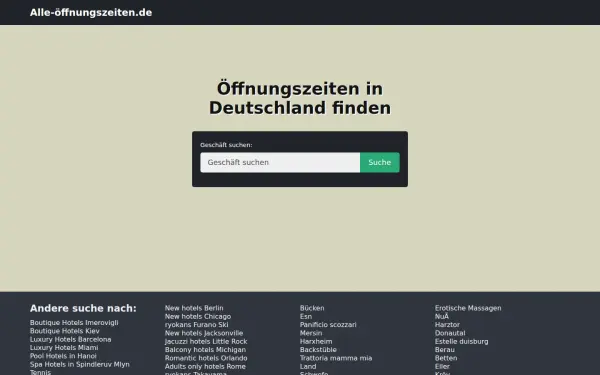 alle-offnungszeiten.de