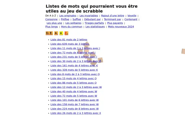 www.listesdemots.com