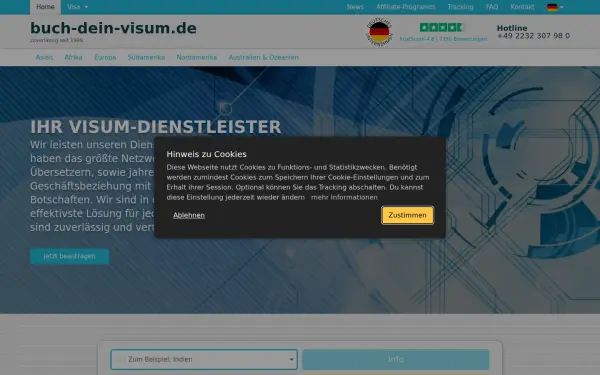 www.buch-dein-visum.de