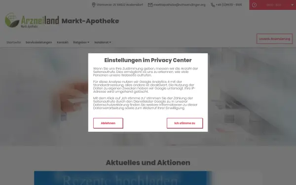 www.markt-apotheke-wallersdorf.de