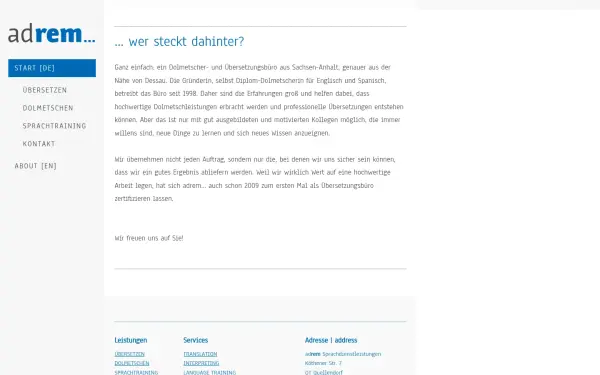 www.adrem-sprachdienstleistungen.de