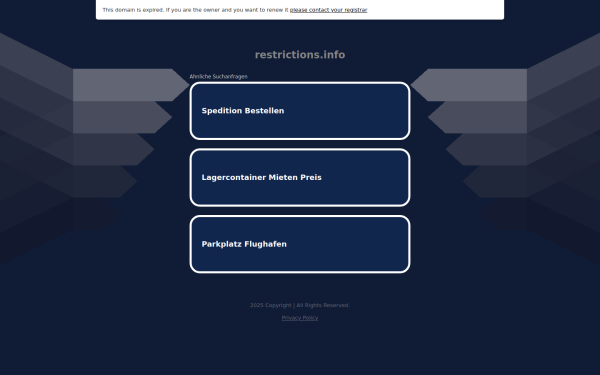 restrictions.info
