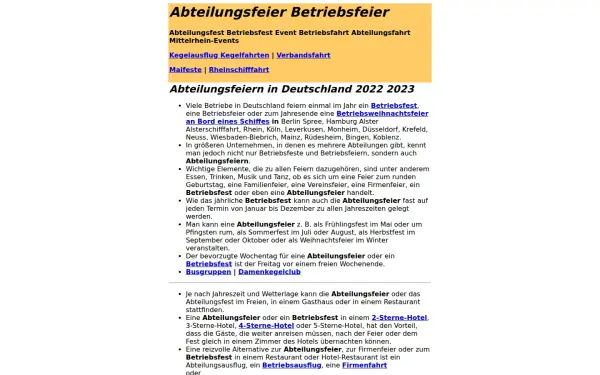 www.abteilungsfeier.de