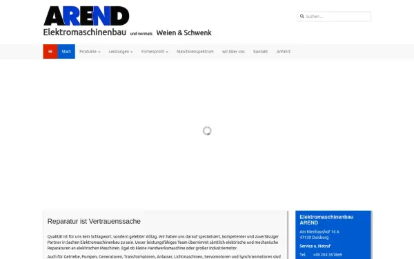 arend-elektromaschinenbau.de
