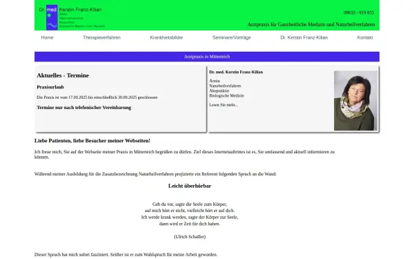 www.dr-franz-kilian.de