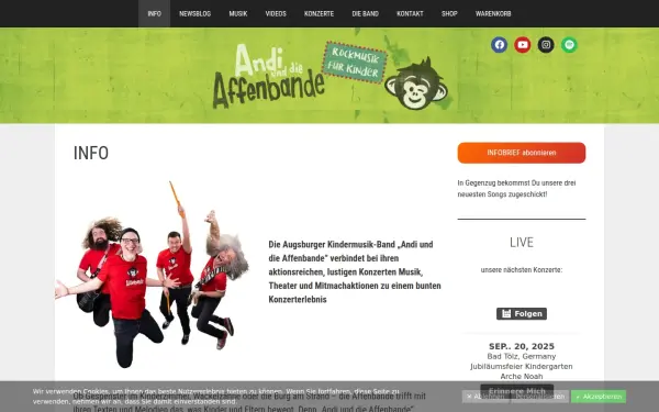 www.andiunddieaffenbande.de