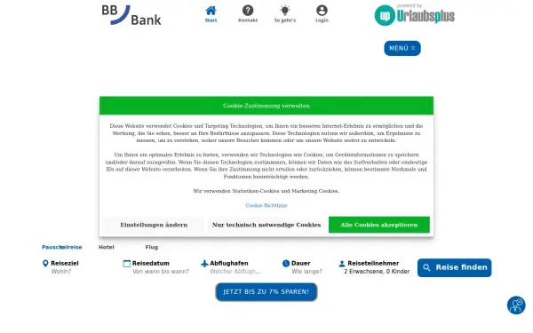 bbbank.urlaubsplus.de