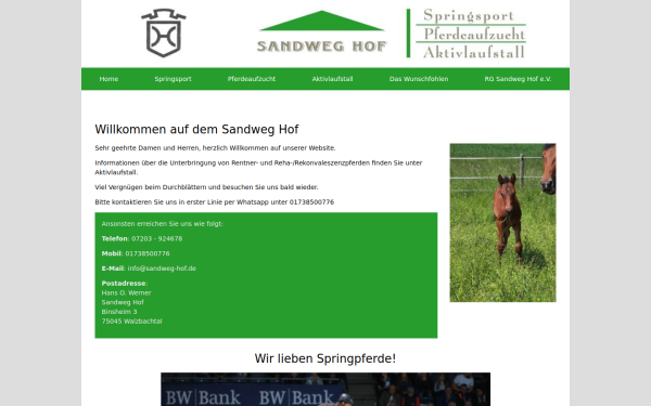 sandweg-hof.de