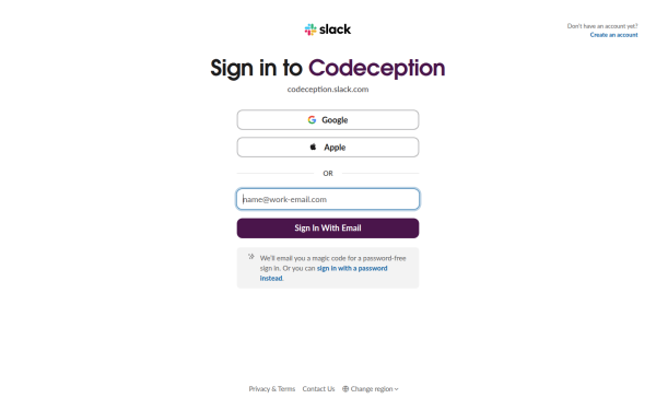 codeception.slack.com