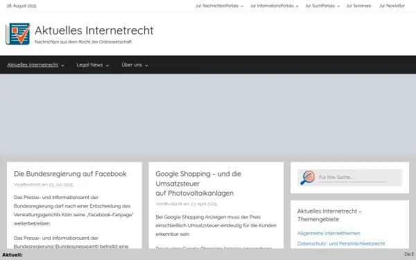 www.aktuelles-internetrecht.de