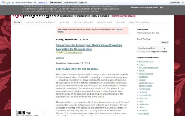 www.nycplaywrights.org