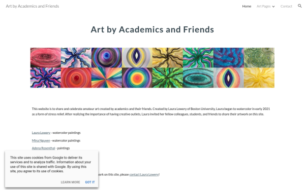 www.artbyacademicsandfriends.com