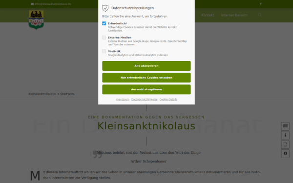 www.kleinsanktnikolaus.de