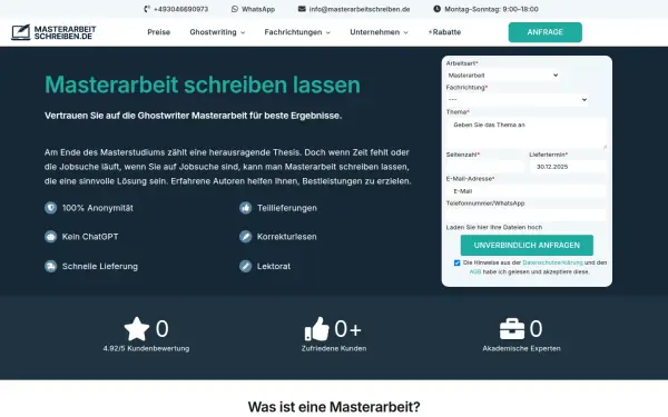 masterarbeitschreiben.de